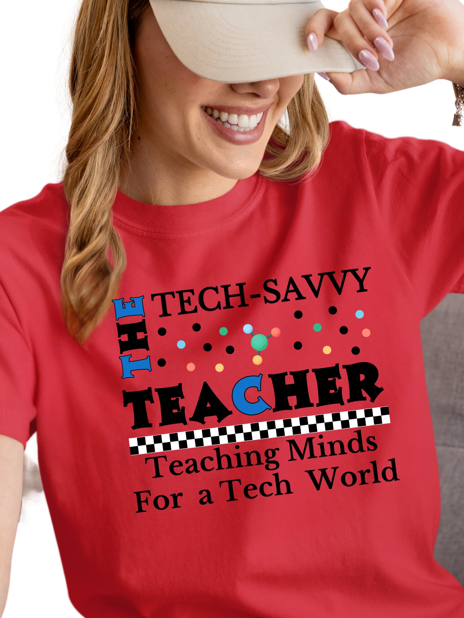 The Tech-Savvy Teacher, Teaching Minds For A Tech World Comfort Colors T-shirt product image (41)