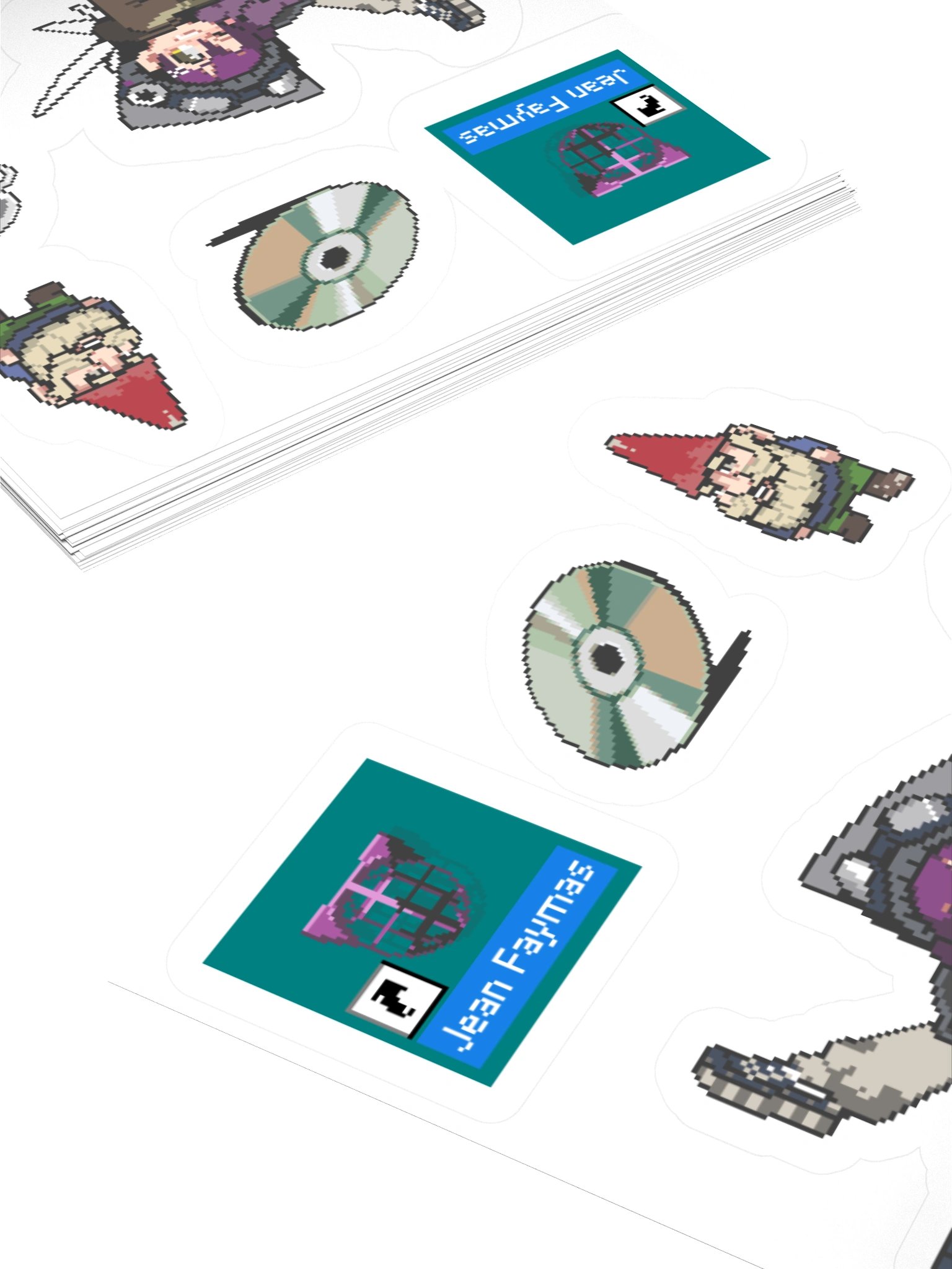 JetStation2 Pixle Sticker Sheet product image (5)