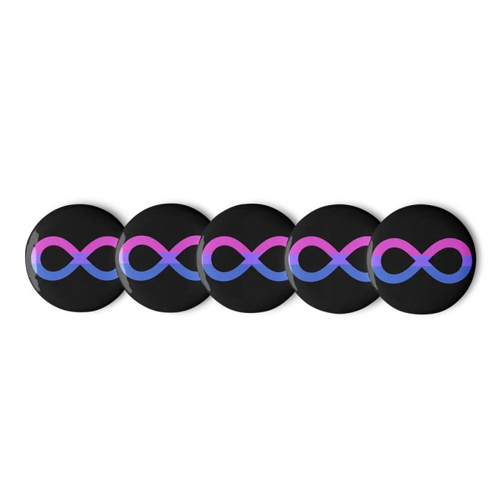 Bi Autistic Infinity Pin Set product image (1)