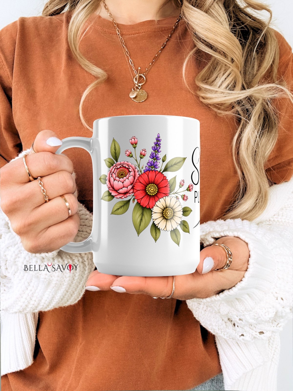 Stitch, Please Floral Mug for Stitch Craft Lovers product image (10)
