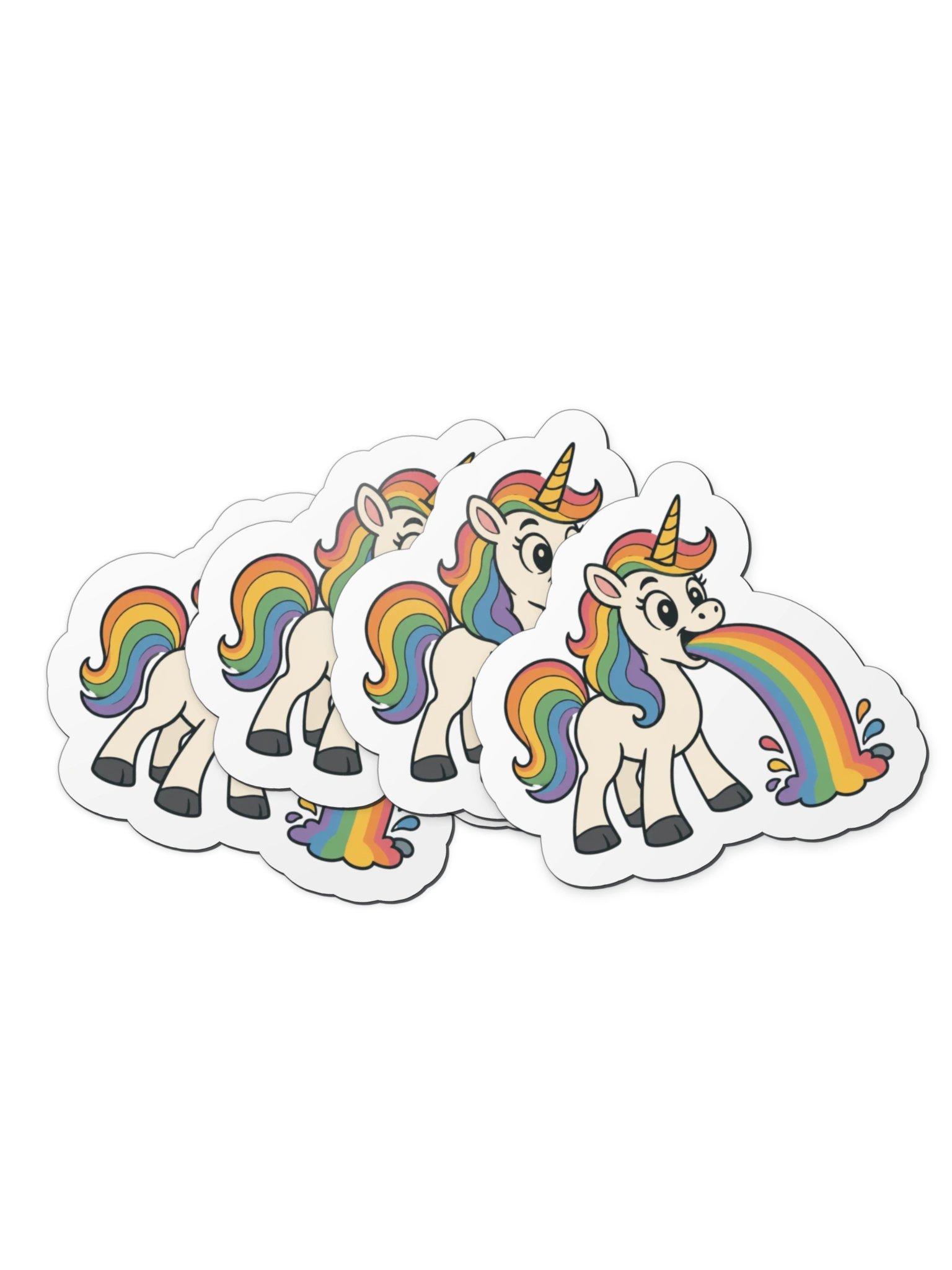 Puking Unicorn - DieCast Magnet product image (6)