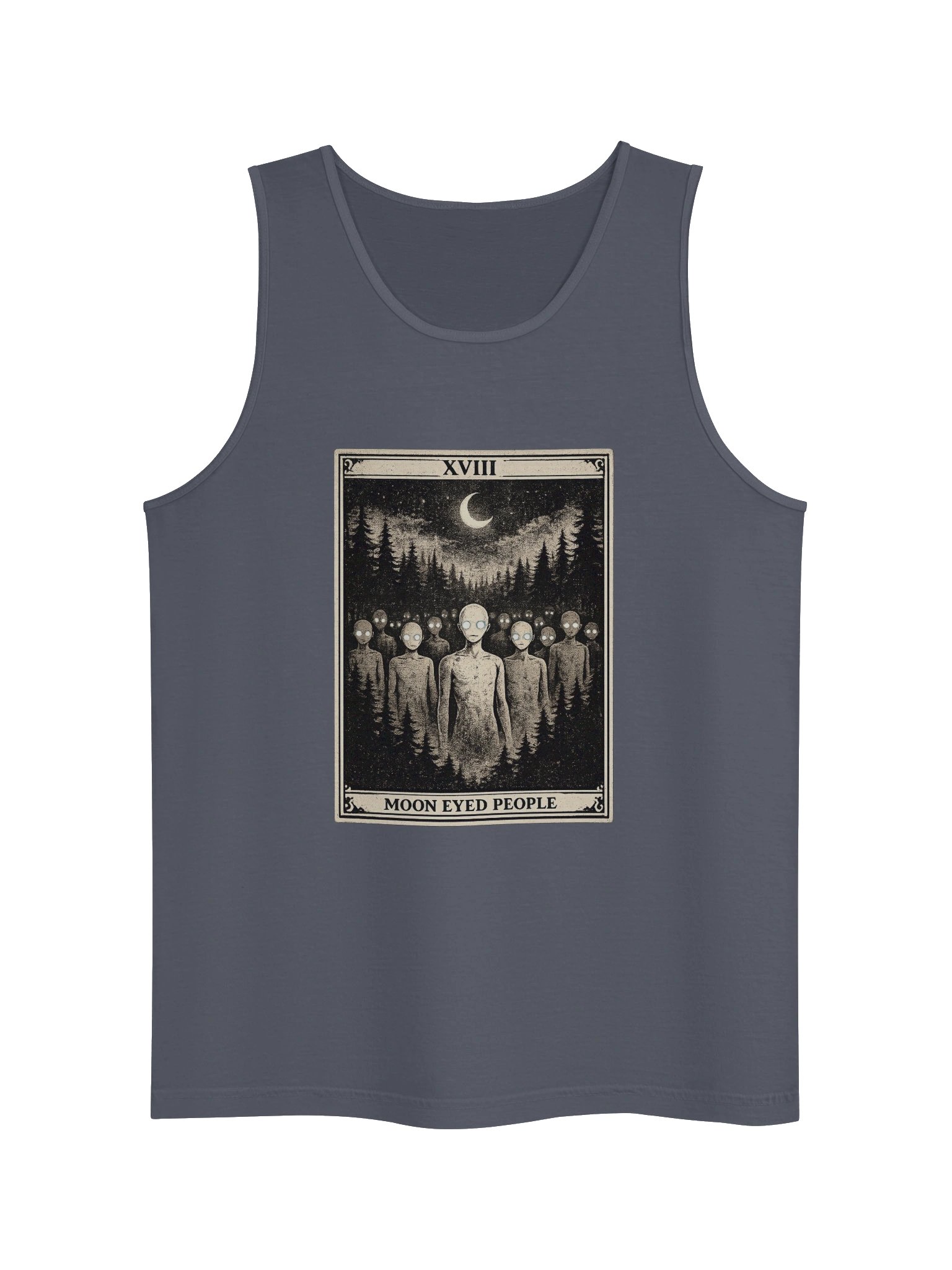 MOON EYED PEOPLE - THE MOON- UNISEX GARMENT DYED TANK TOP product image (7)