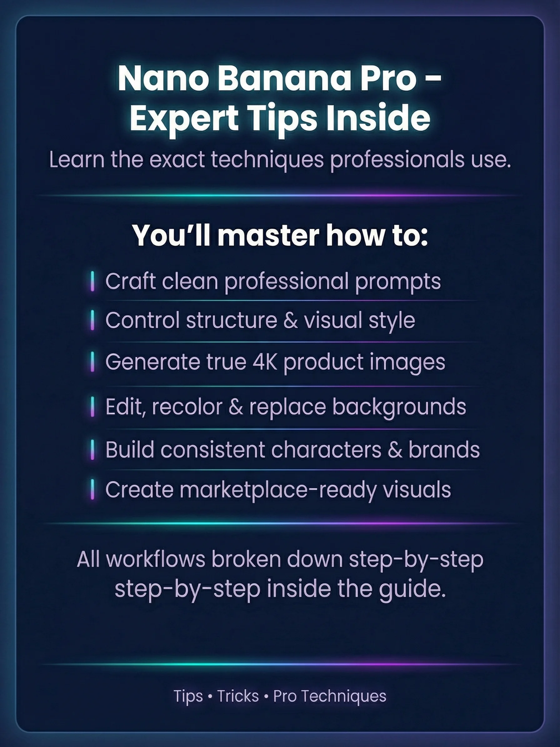 Ultimate Nano Banana Pro Guide | Expert Workflows, Templates & Nano Banana Prompts Pack product image (5)