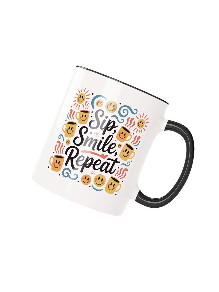 Sip Smile Repeat Coffee Mug - with Color Inside product image (2)