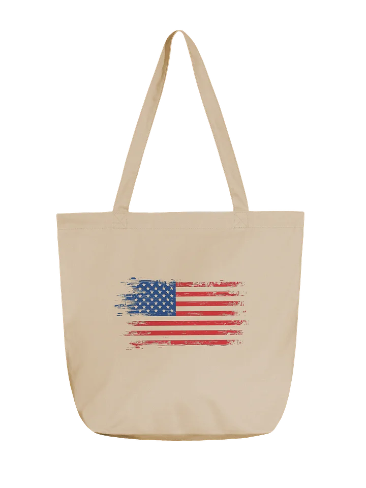 Distressed American Flag Tote Bag product image (1)
