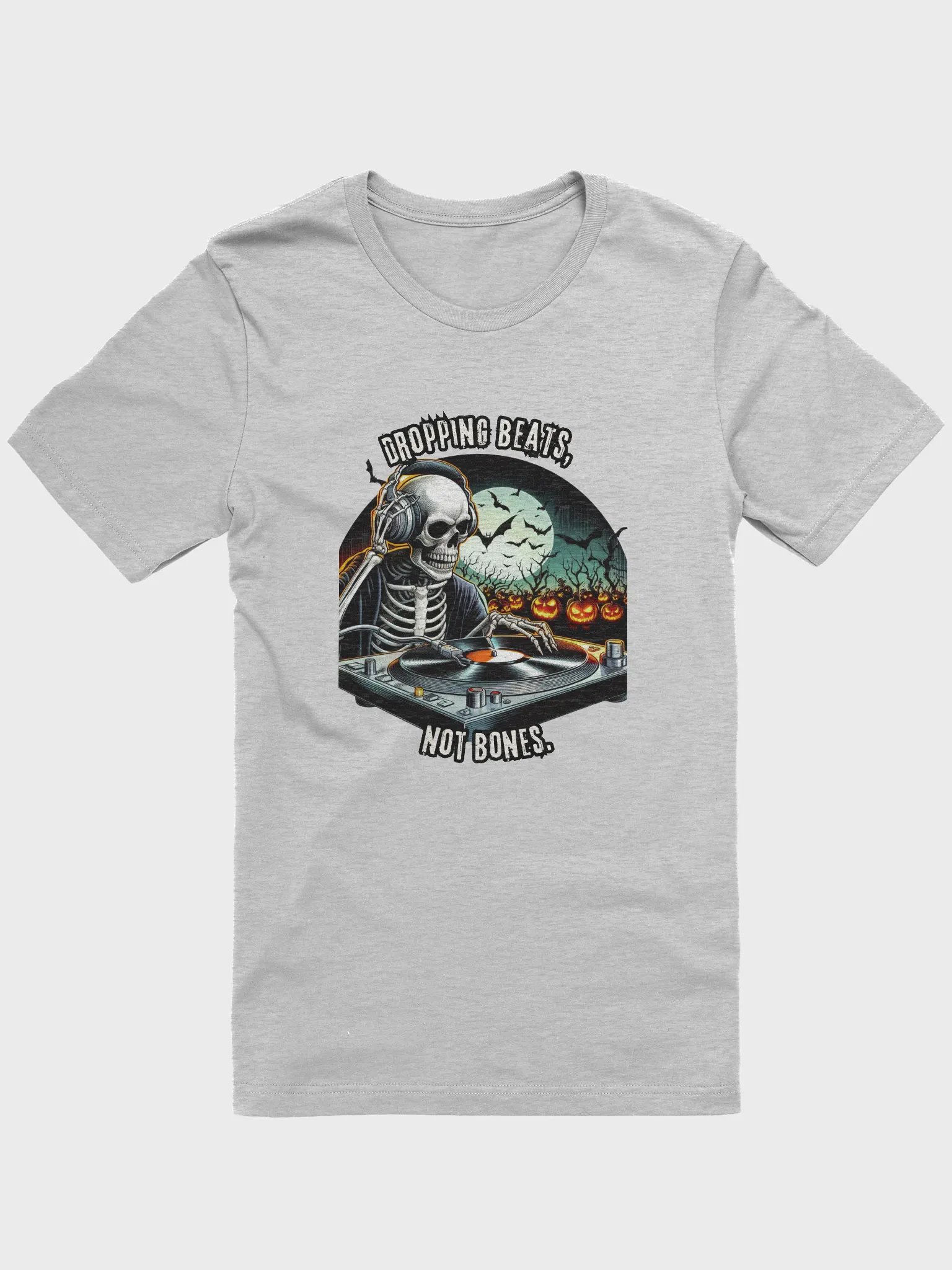 Spooky Skeleton DJ T-Shirt product image (1)