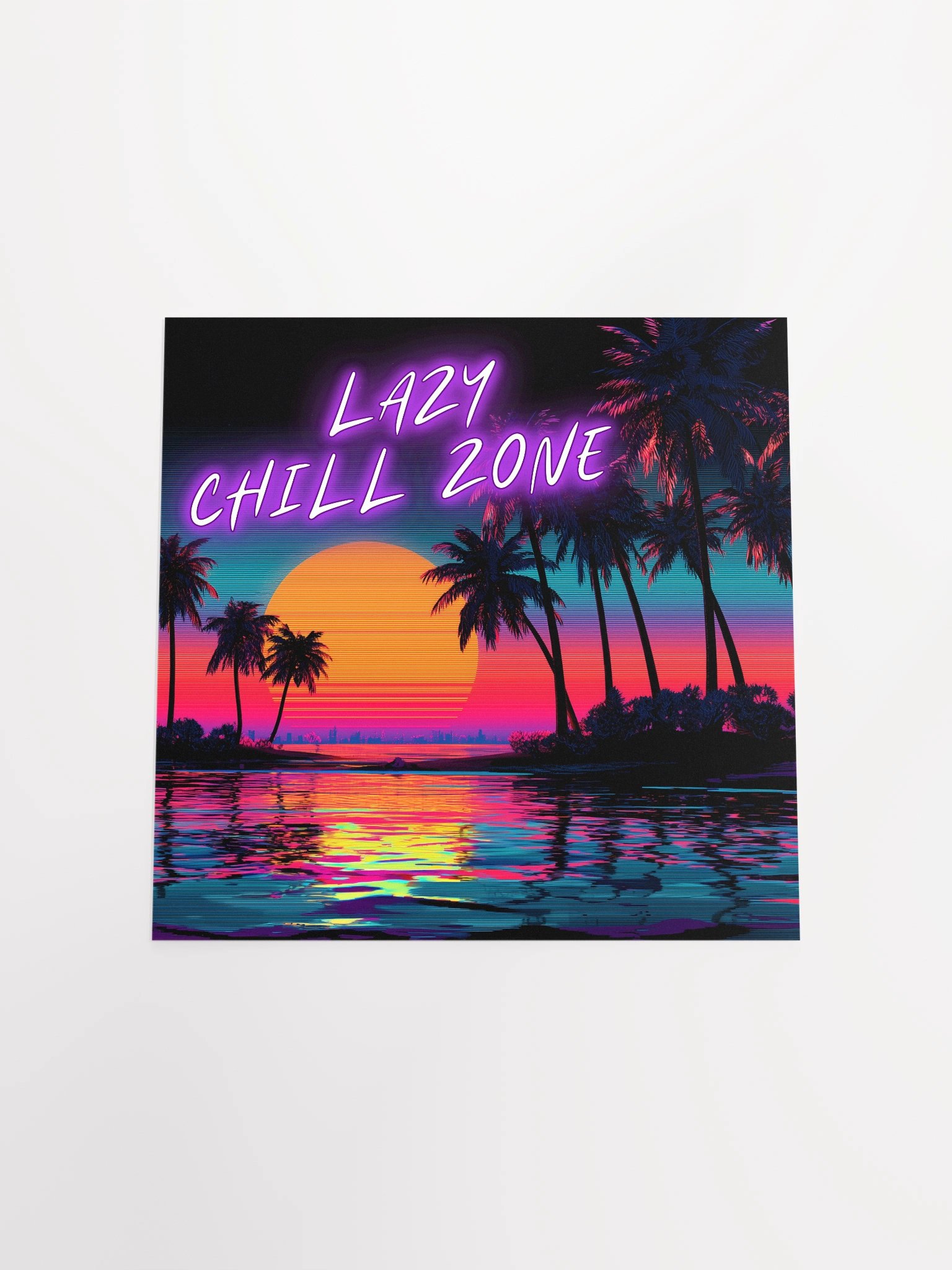 Neon Sunset Escape Poster product image (19)