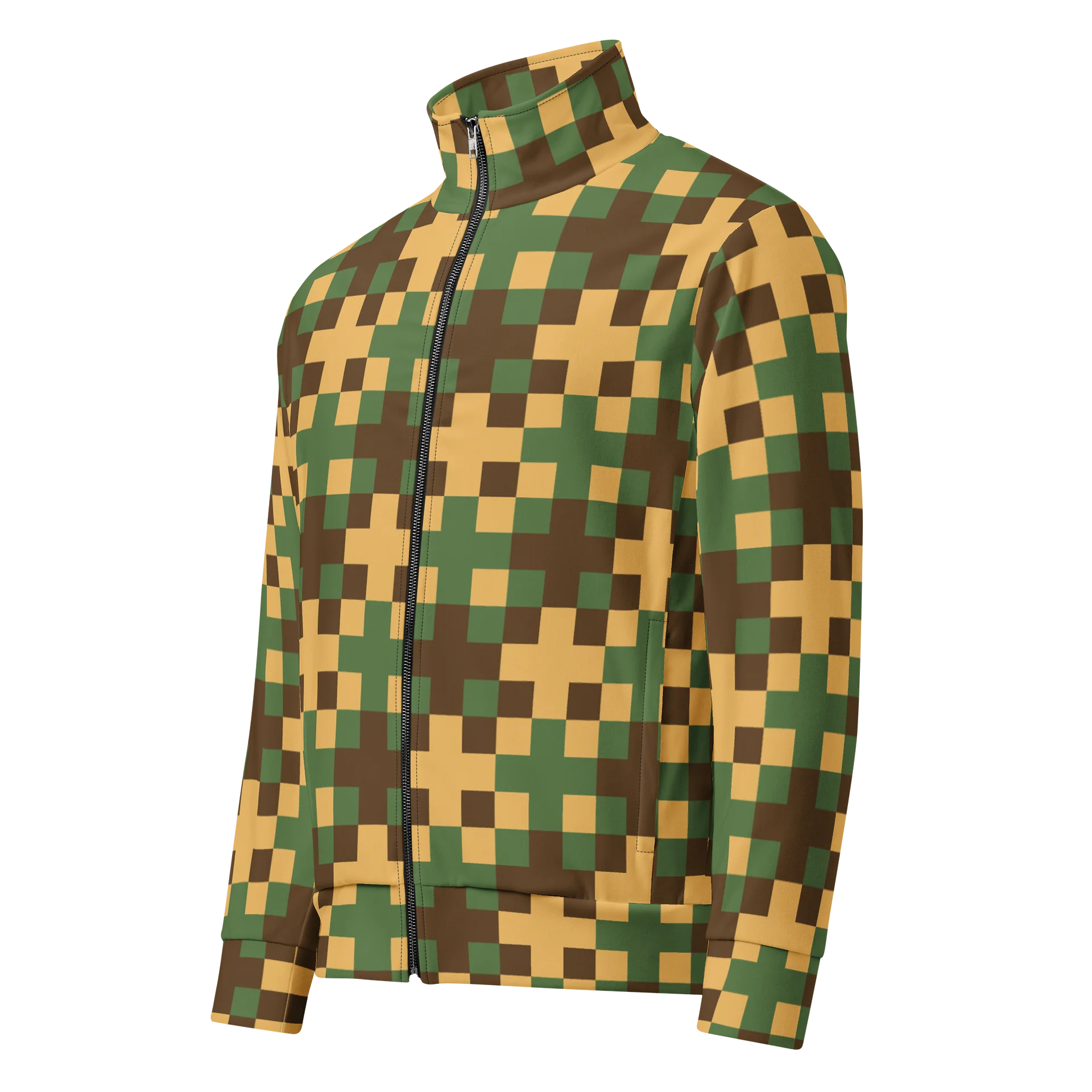 Geometric Woven Pattern Track Jacket product image (1)
