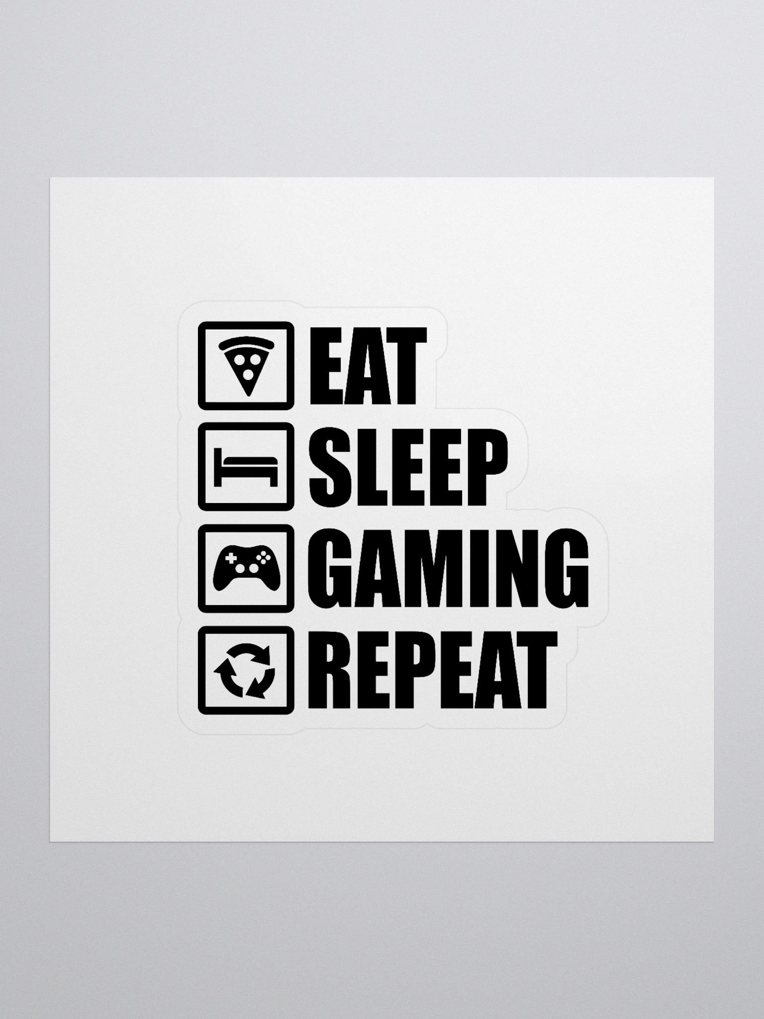 Eat. Sleep. Game. Repeat. Vinyl Sticker Pack product image (1)