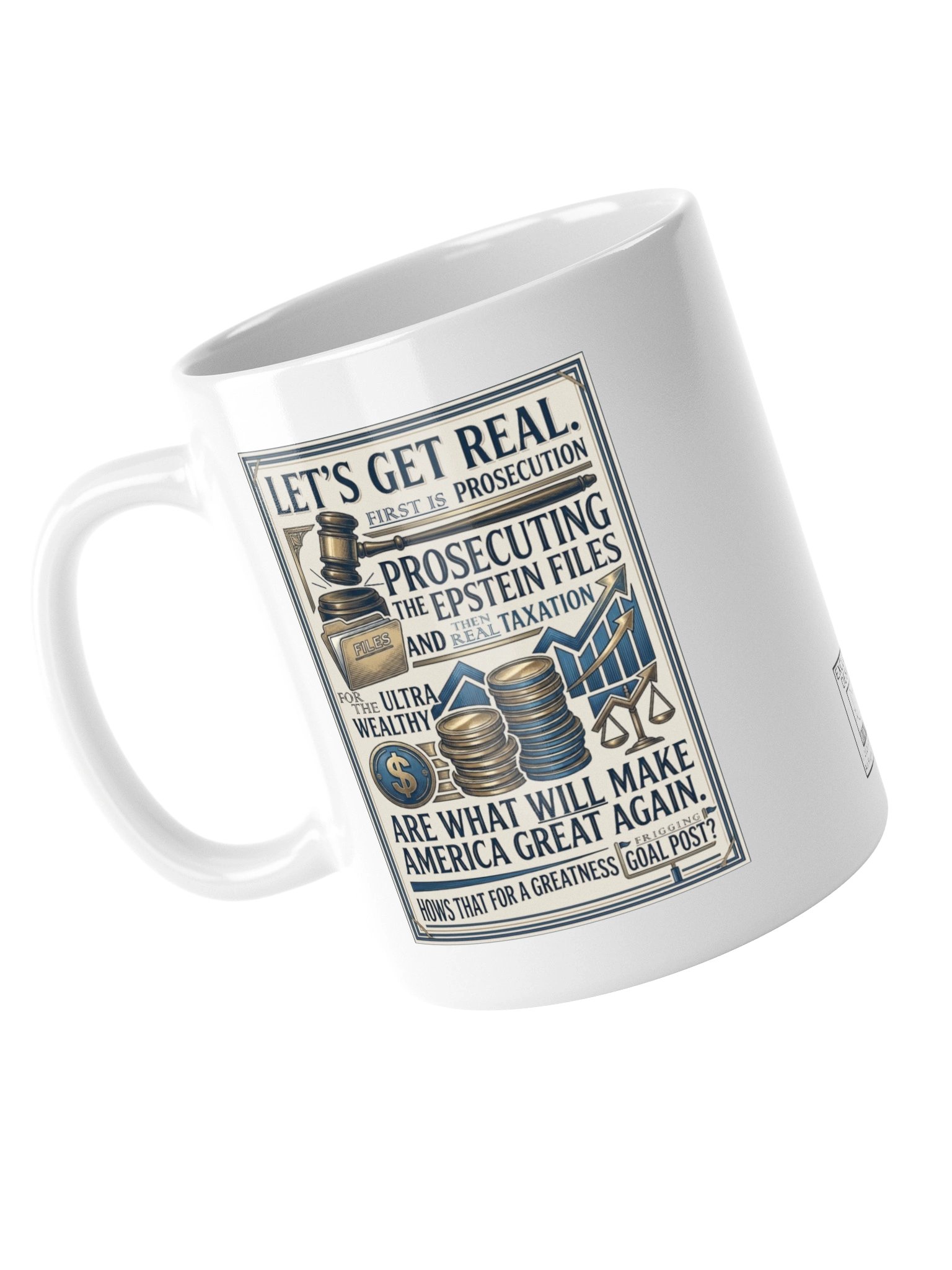 High quality ceramic mug says: "Let's Get Real. " product image (14)