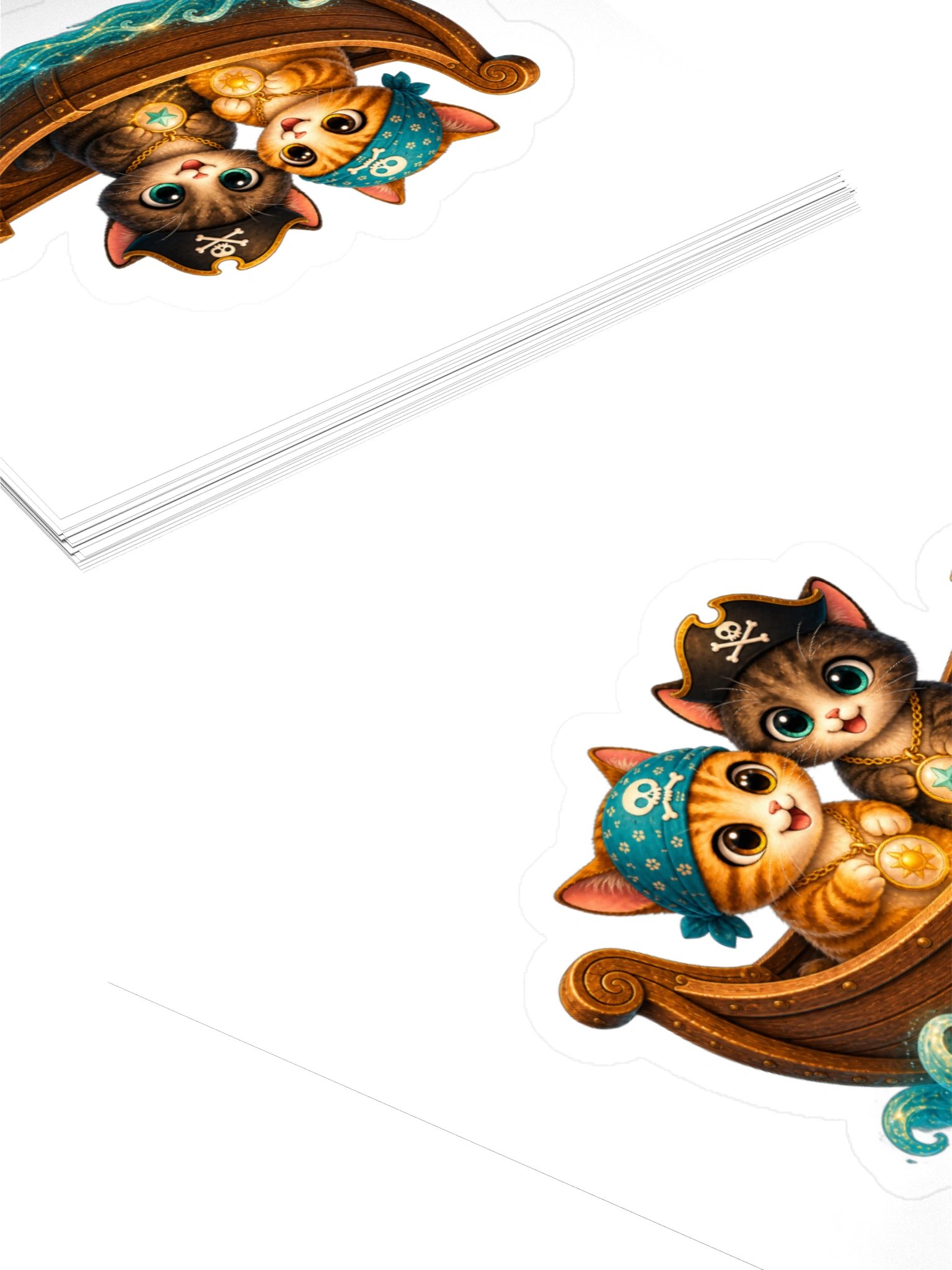 Mochi & Mocha Sailing Together Sticker product image (12)