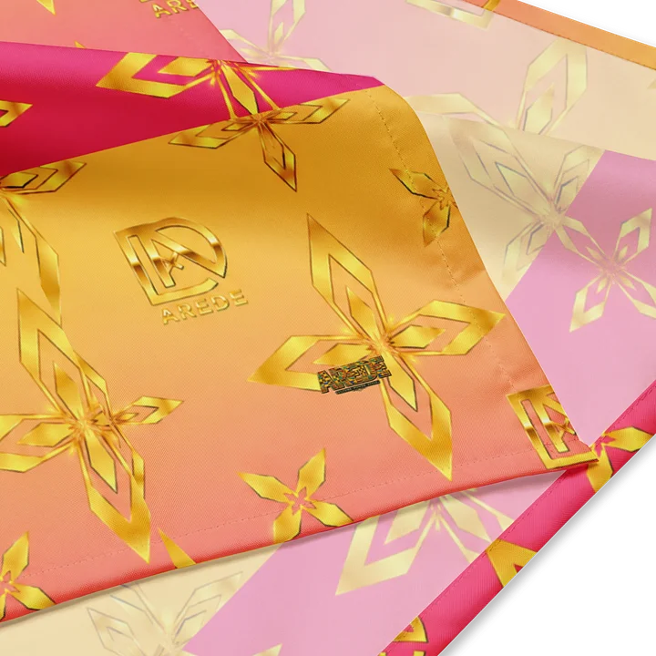Pink & Gold Geometric Bandana product image (4)