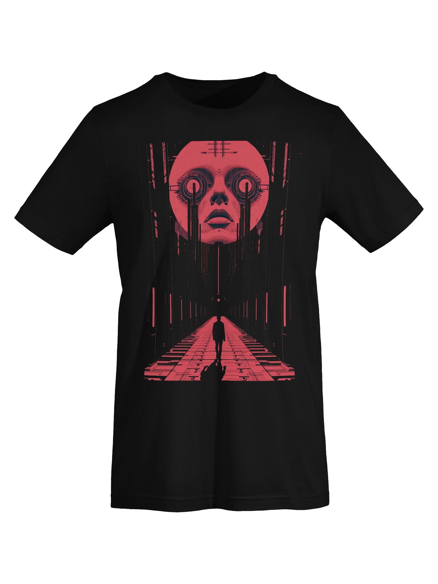 Neon Corridor Sentinel Lightweight T-Shirt product image (4)