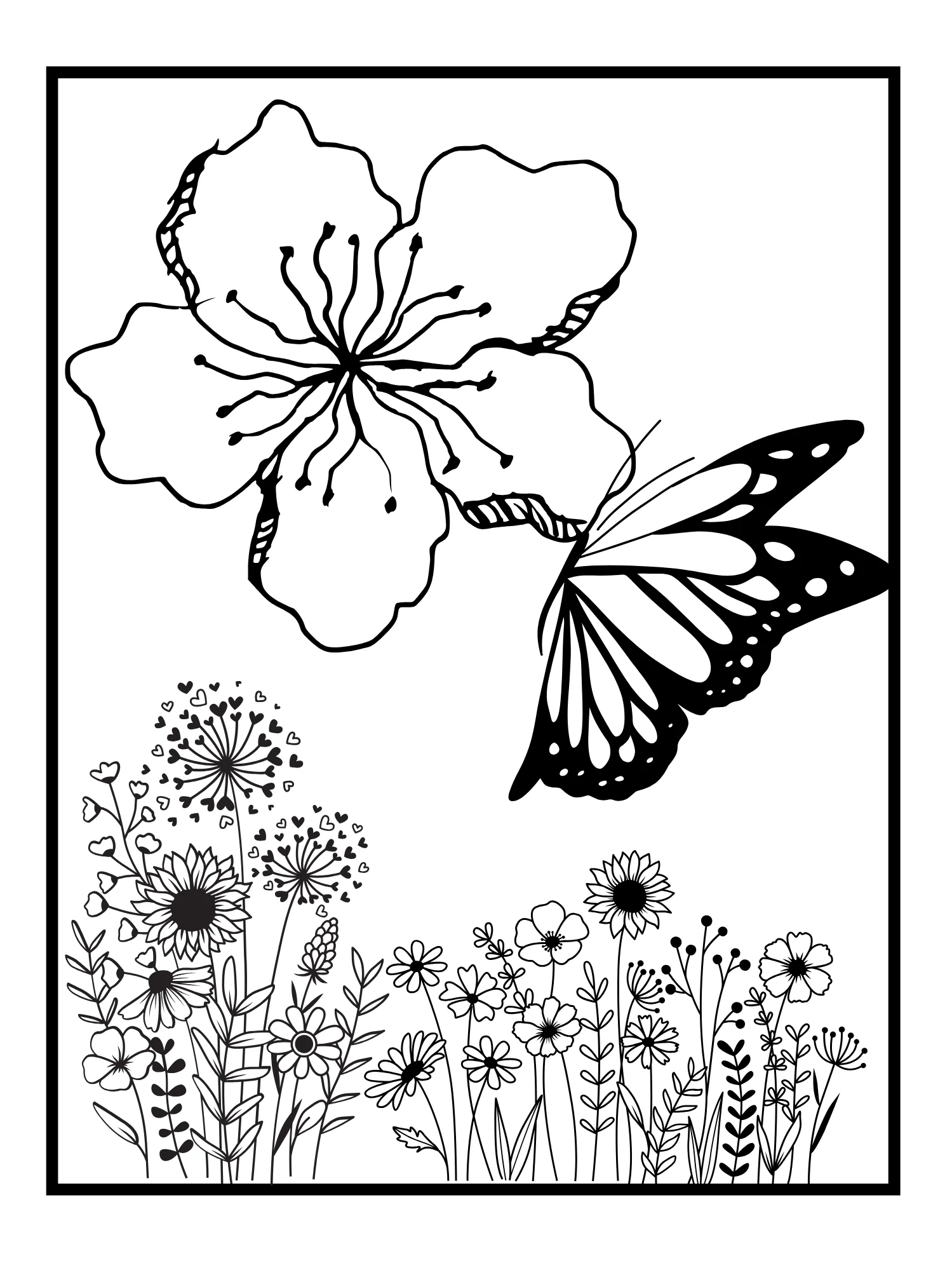 Butterfly Colouring Book for Adults | 20 Magical Colouring Pages for Stress Relief & Mindfulness | Mystic Moon Marketplace product image (2)