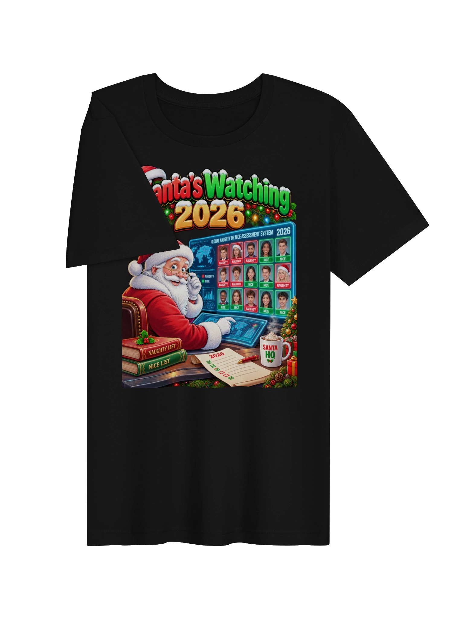 Santa’s Watching 2026 – Naughty or Nice Christmas Surveillance product image (5)