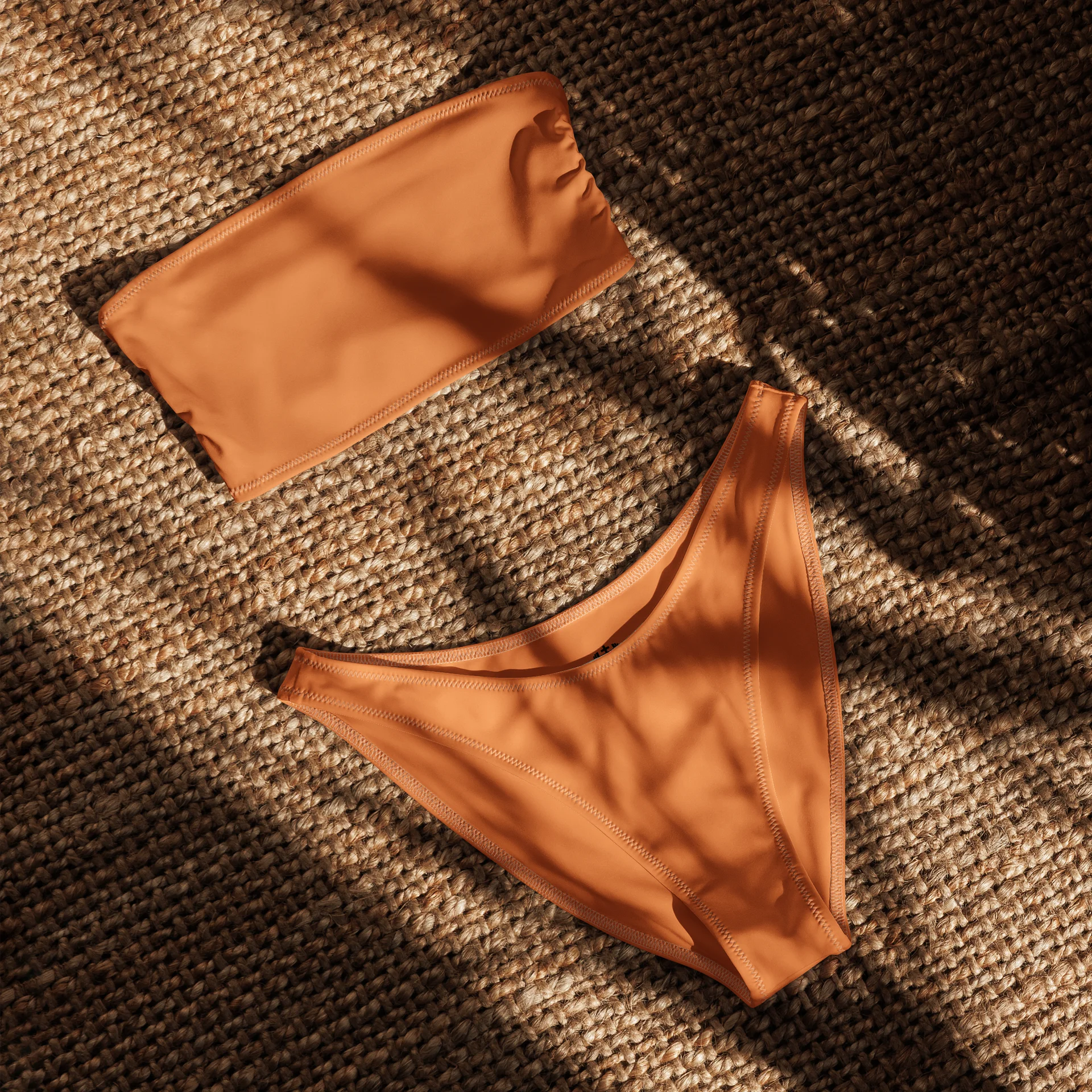 His House Womens Bandeau Bikini Set - Orange product image (6)