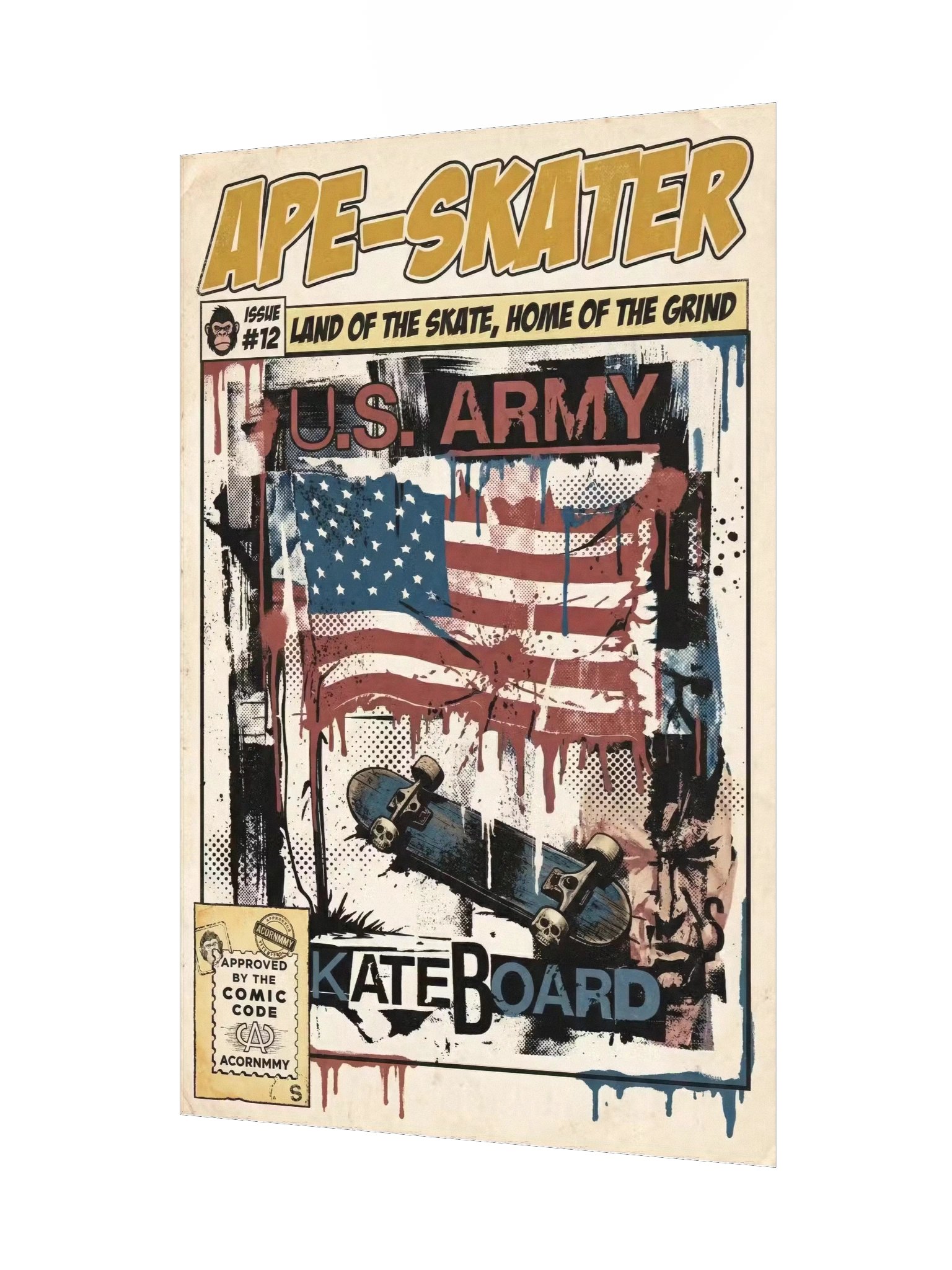 APE-SKATER // ISSUE #12: "PATRIOT GRIND" (VARIANT G - RED EDITION) product image (9)