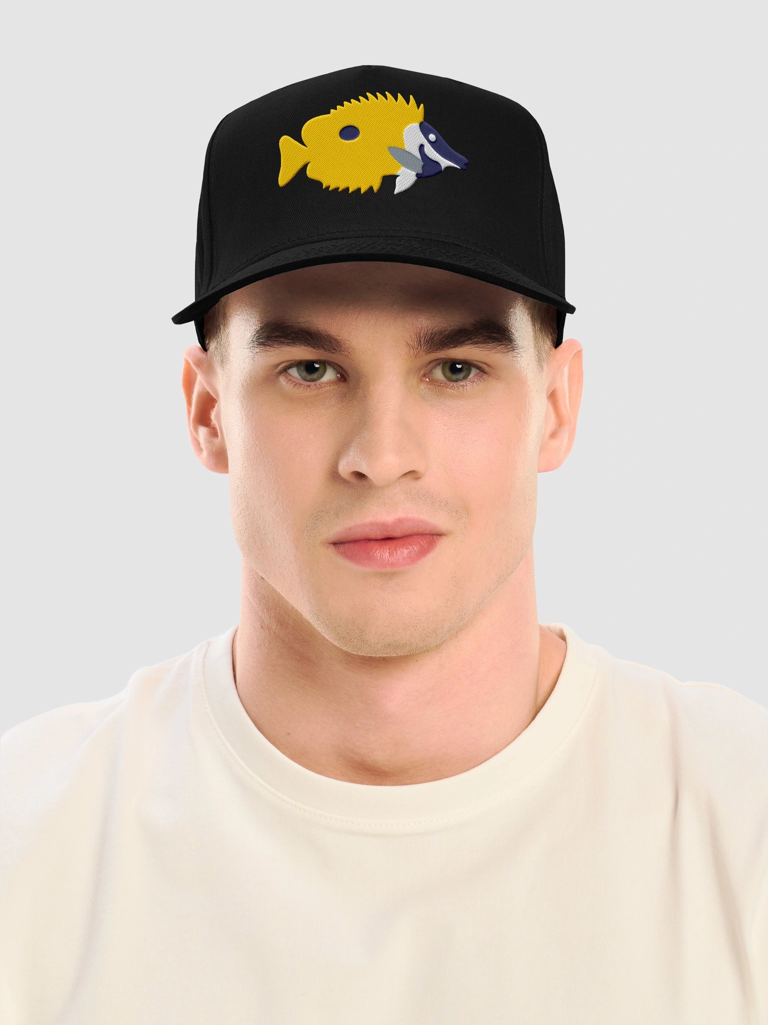 Foxface Rabbitfish(Version 2) Mid-Profile Baseball Cap (Embroidered) for Reef and Marine Aquarium Lovers product image (2)