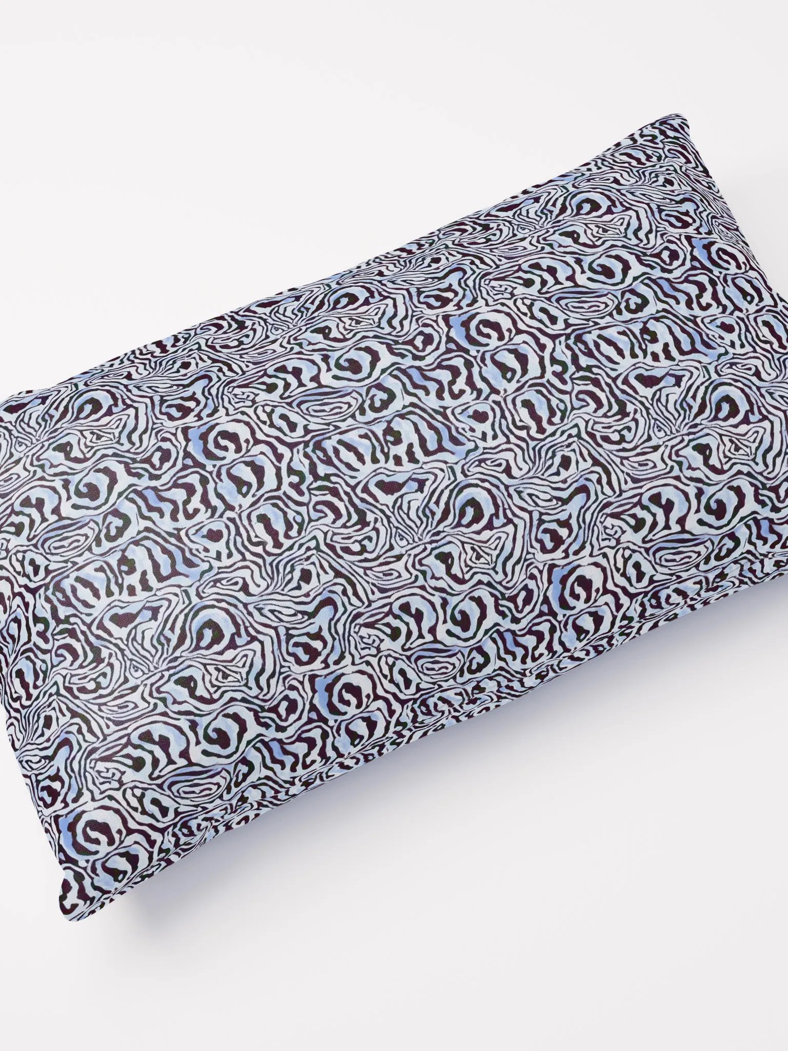 Blue Black Snake Pattern Pillow product image (10)