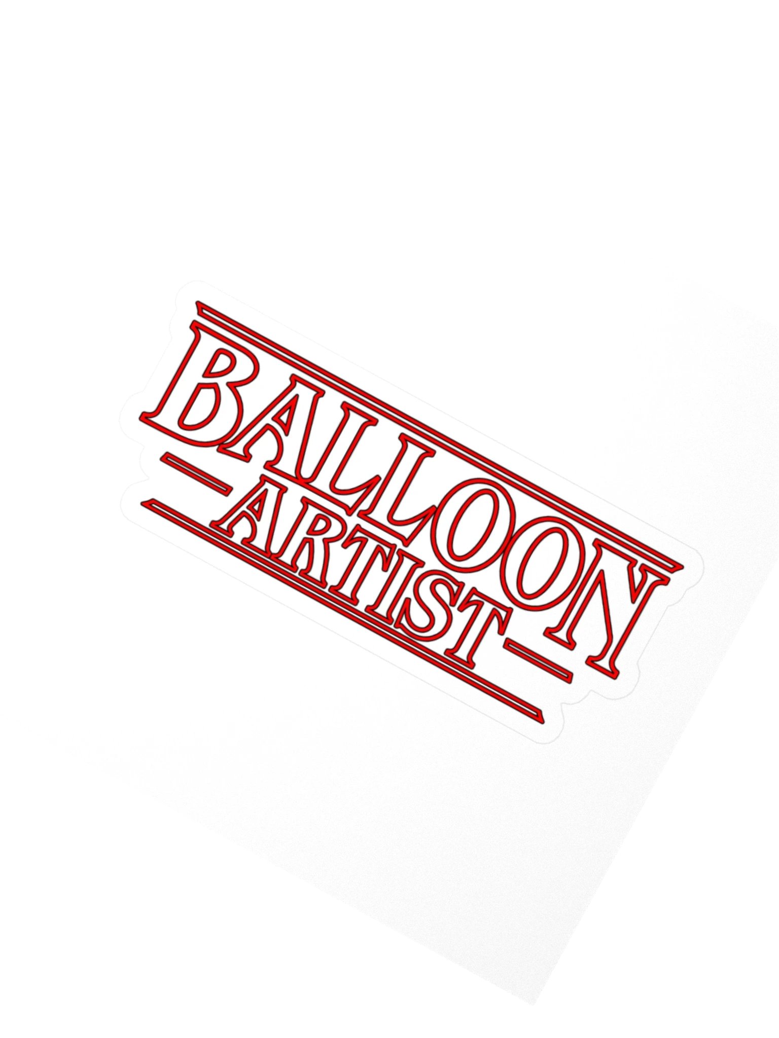 Balloon Artist Stranger Twists Kiss Cut Sticker product image (2)