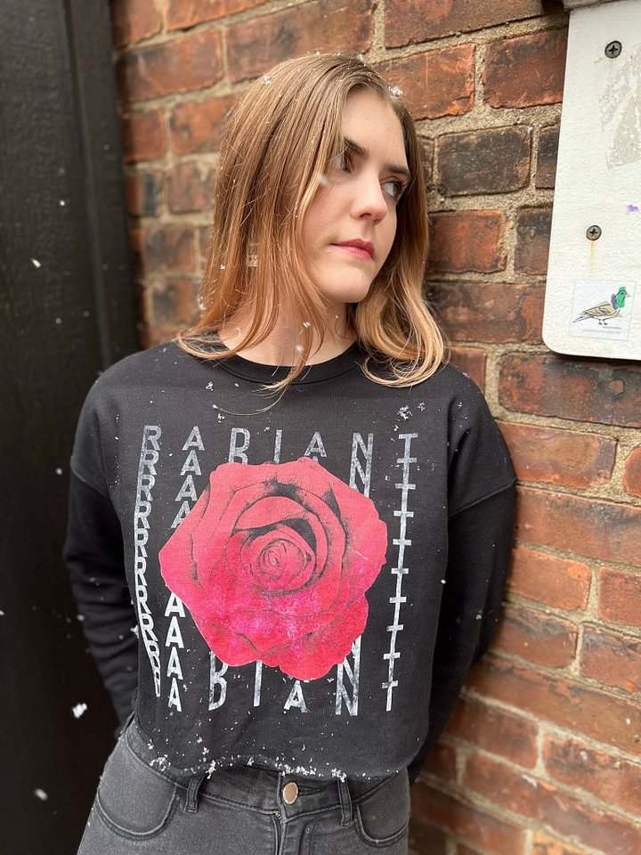 Radiant Grunge Cropped Sweatshirt product image (1)