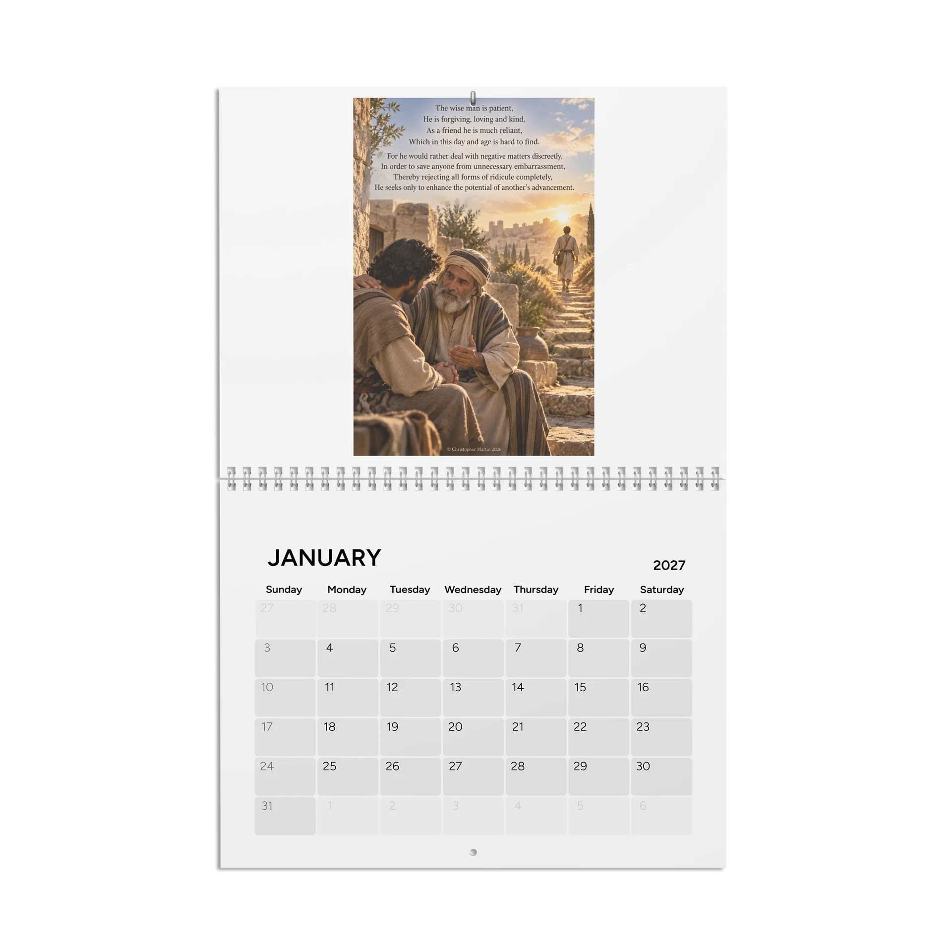 Calendar 2027 - The wise man product image (1)