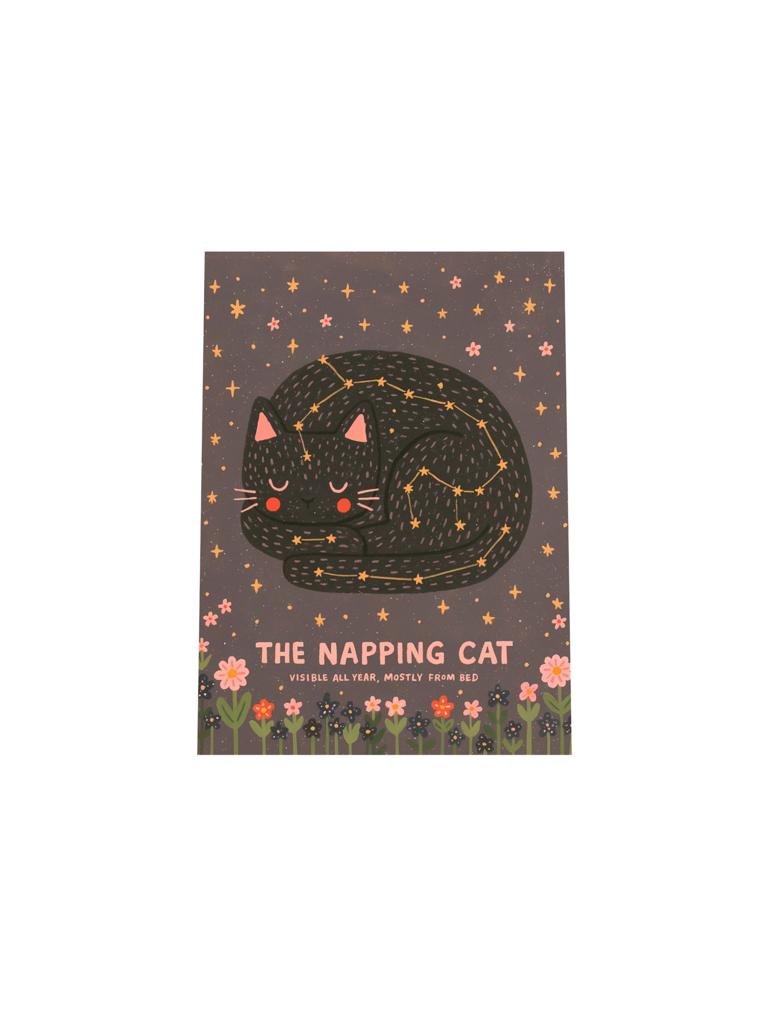 The Napping Cat Starry Poster product image (18)