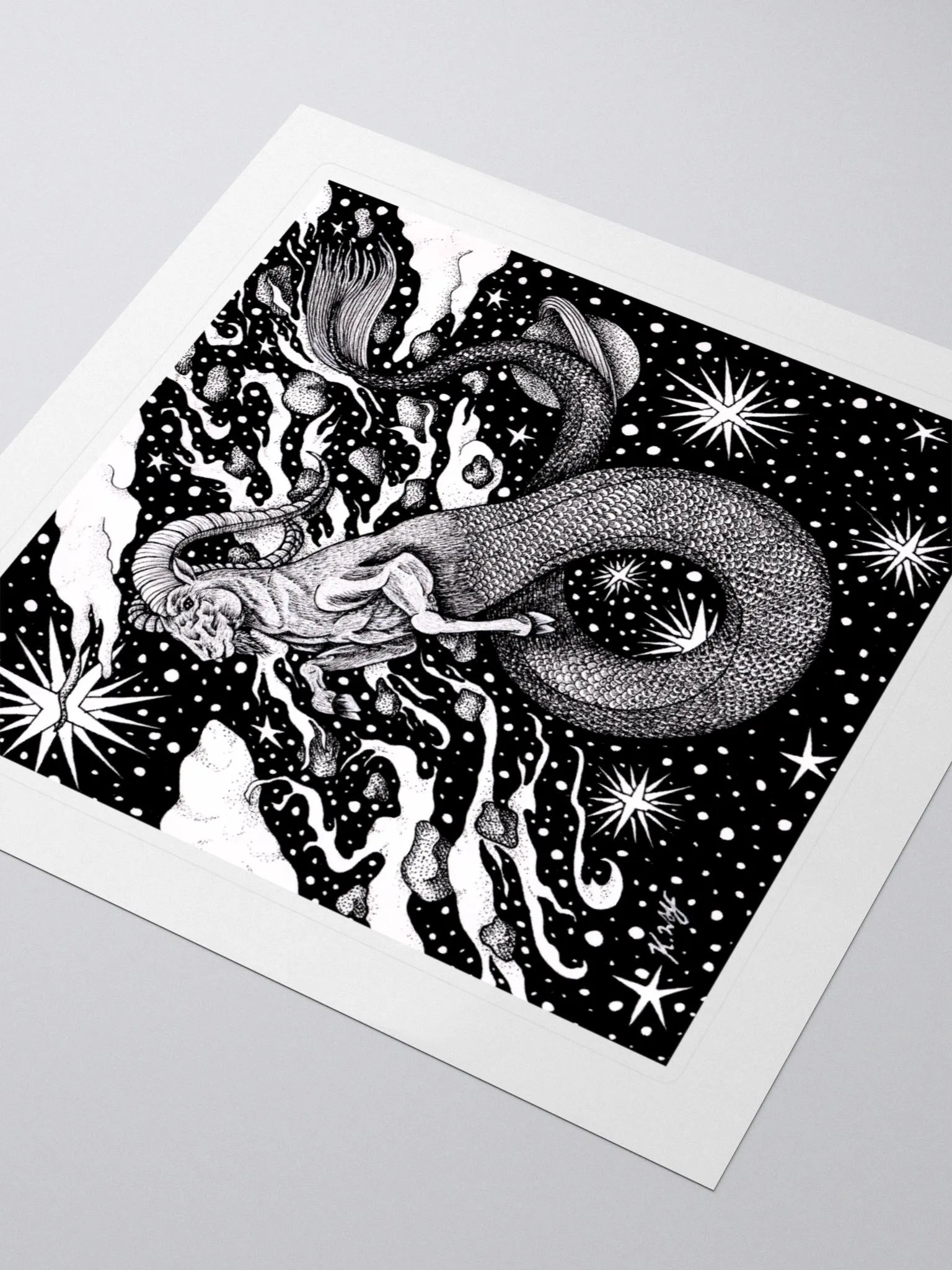 Capricorn Zodiac Kiss Cut Stickers product image (3)