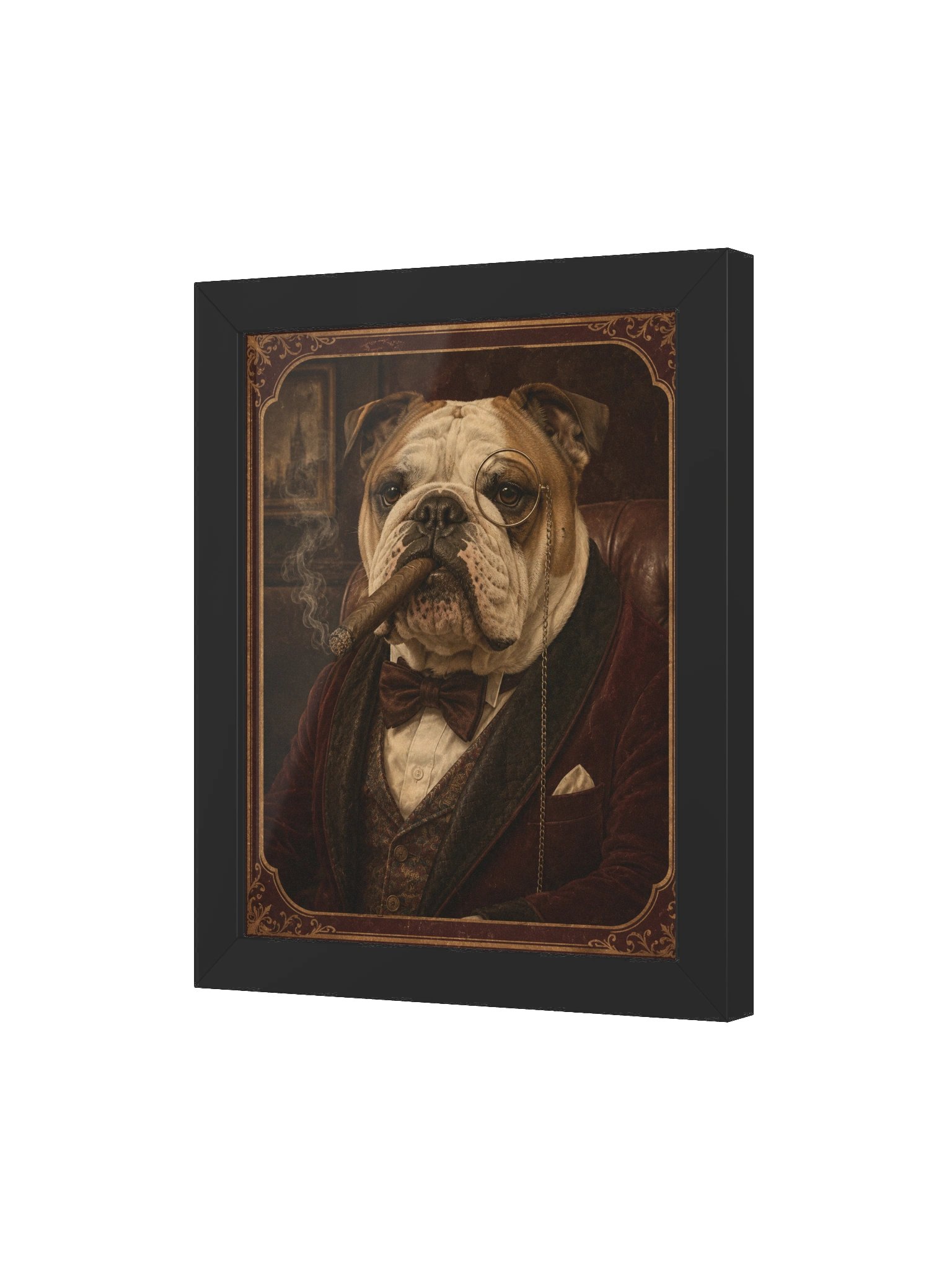 Vintage Gentleman Bulldog Framed Poster product image (3)