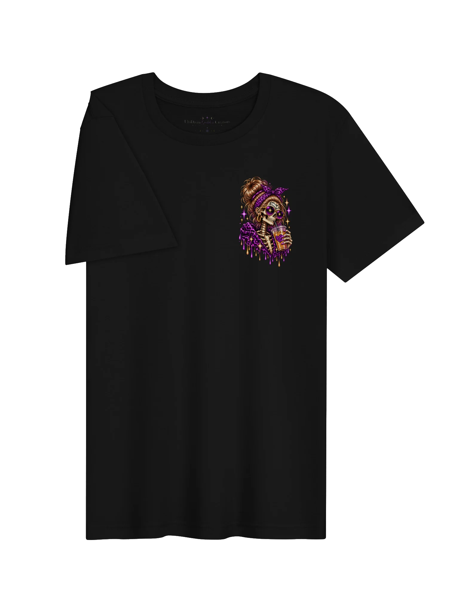 Dead Inside But Caffeinated — Halloween Skeleton Graphic Tee product image (5)