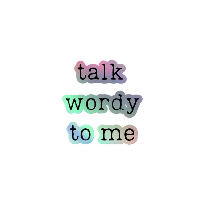 talk wordy sticker product image (1)