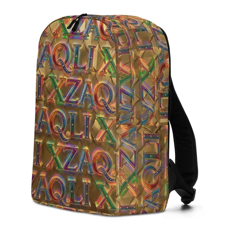XZAQLI Liquid Gold Monogram Premium Commuter Backpack product image (2)