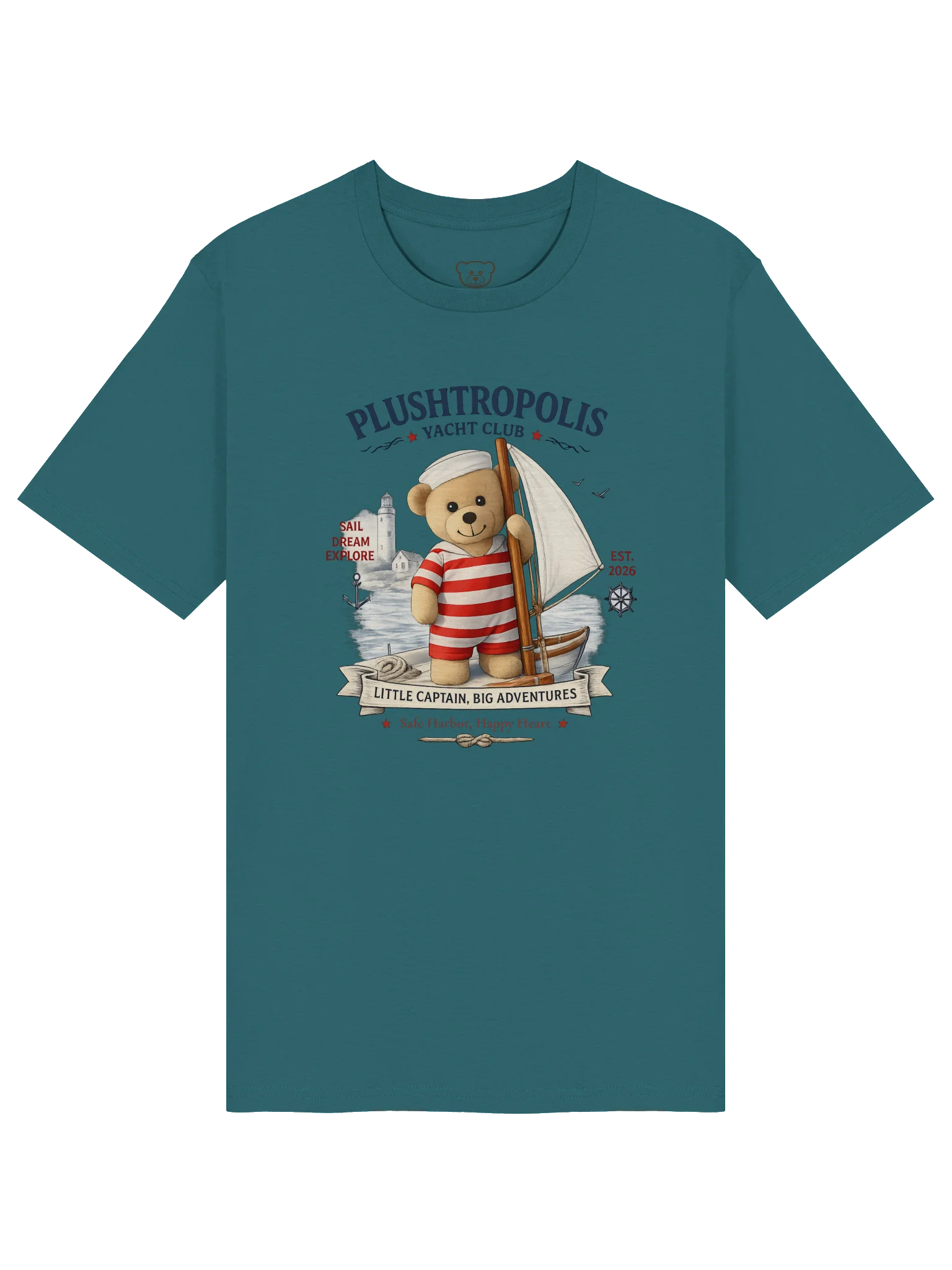Plushtropolis Yacht Club Organic Cotton T-Shirt (Unisex) product image (3)