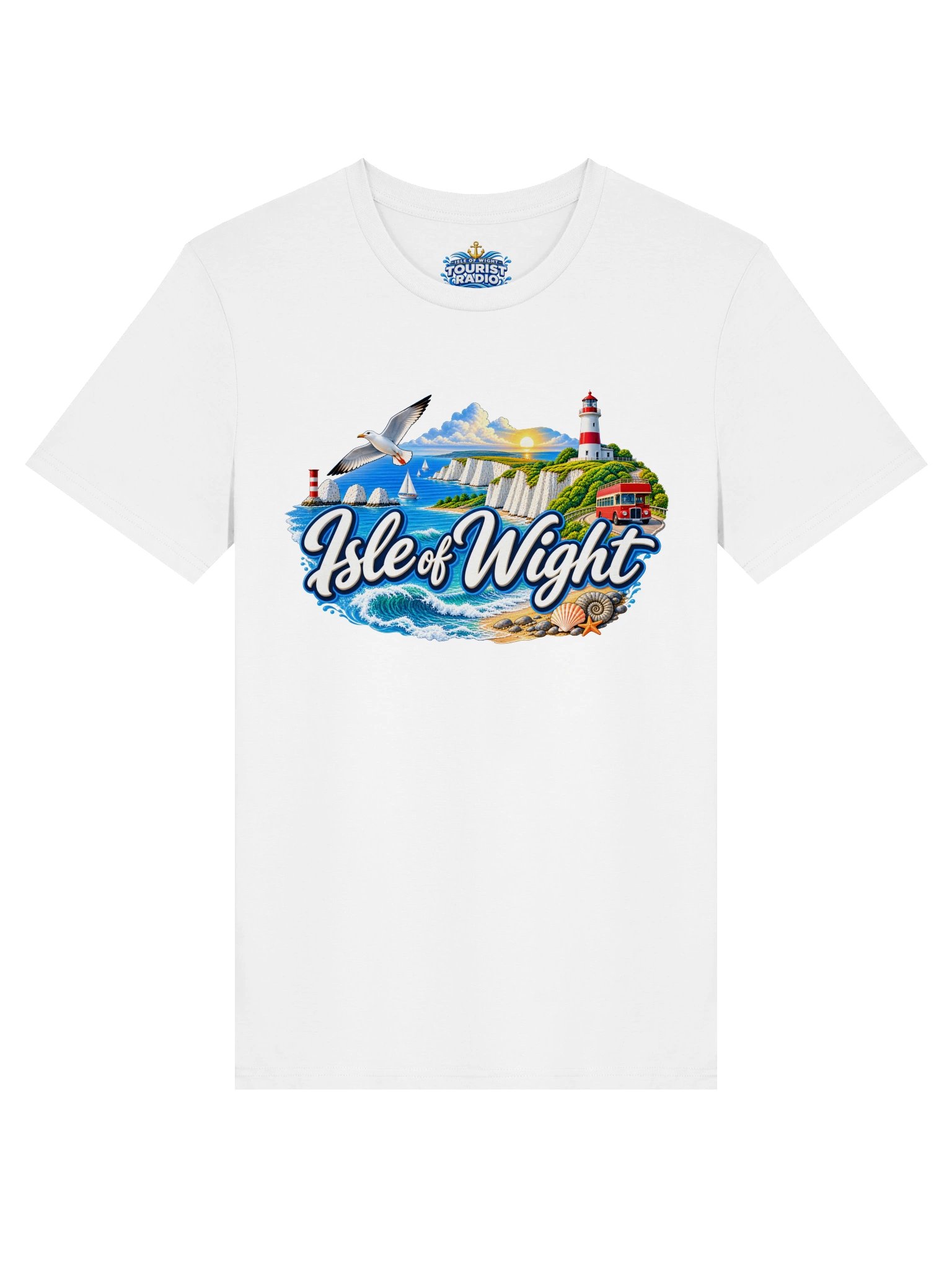 Isle of Wight Scenic Unisex Organic T-Shirt product image (1)