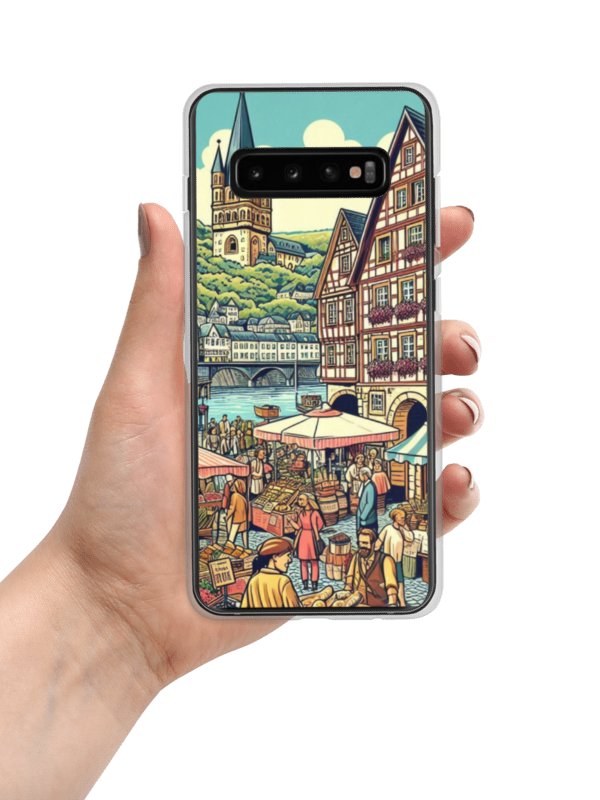 European Market Scene Clear Samsung® Case | Koblenz city product image (1)