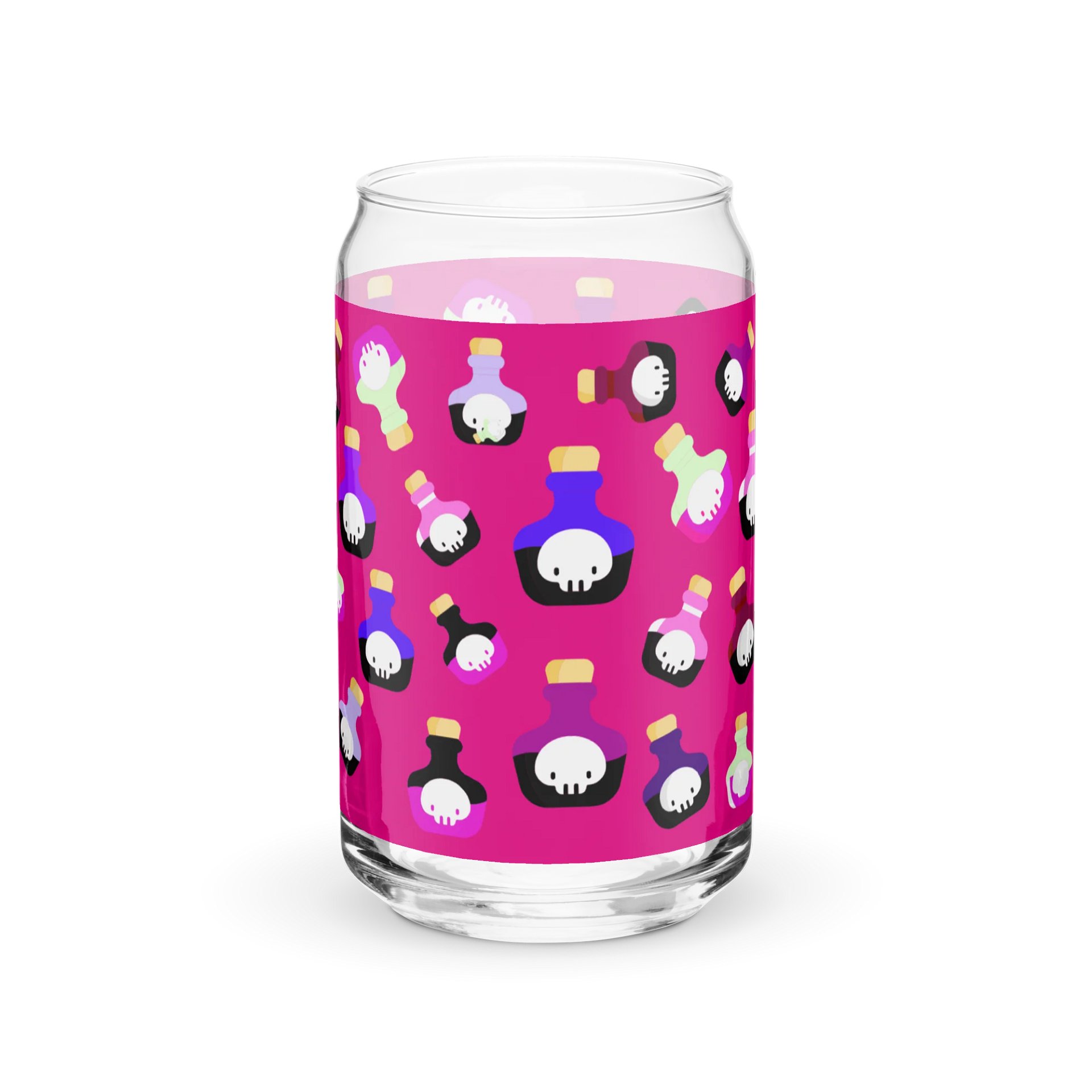 Cute Skull Potion Can-Shaped Glass product image (2)