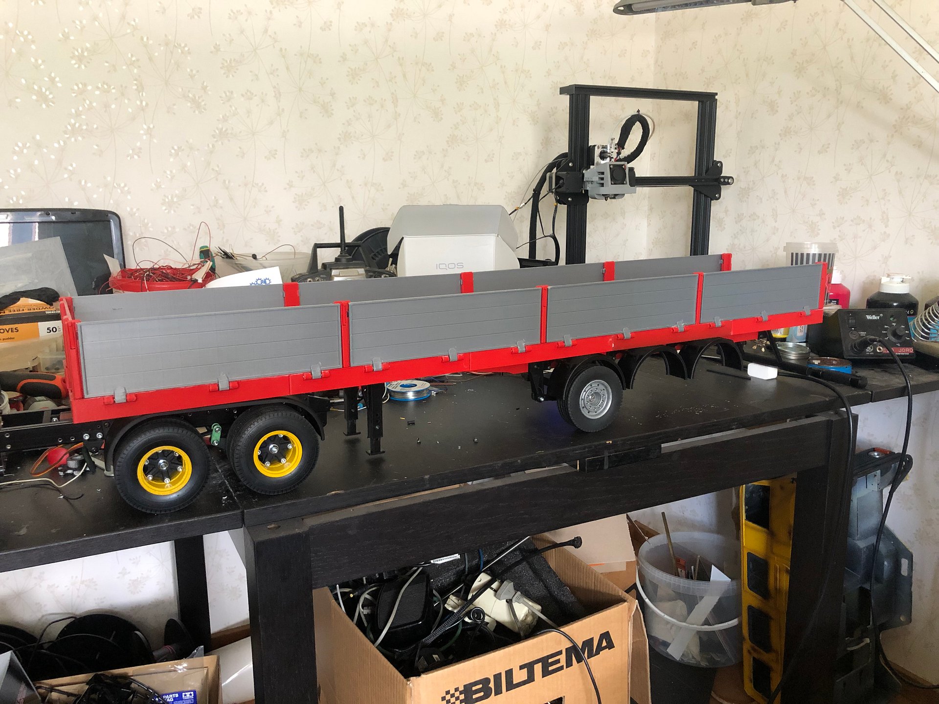 stl files for a drop down flatbed trailer in 1/14 product image (7)