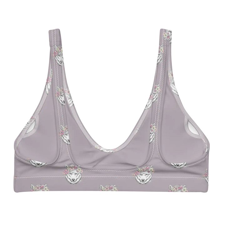 Floral Feline Fantasy Recycled Bikini Top product image (2)