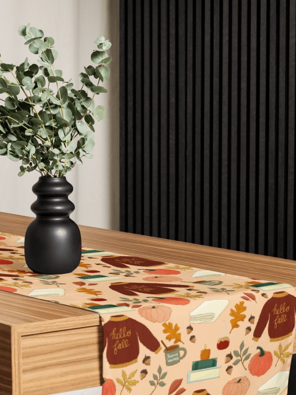 Cozy Fall Pattern Table Runner product image (1)