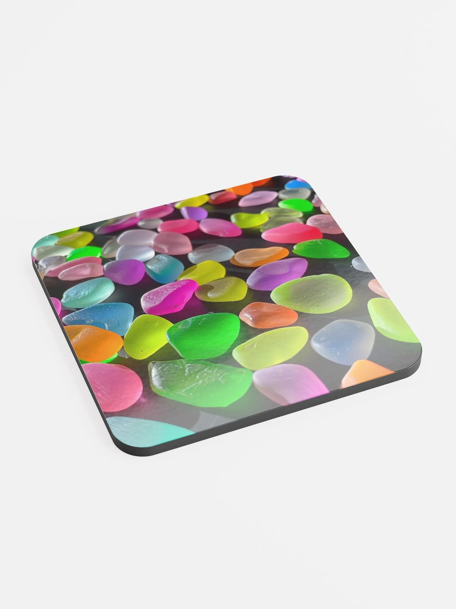 Neon Sea Glass Coaster - Coastal Beauty product image (2)