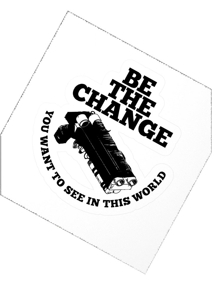 Be the Change sticker product image (6)