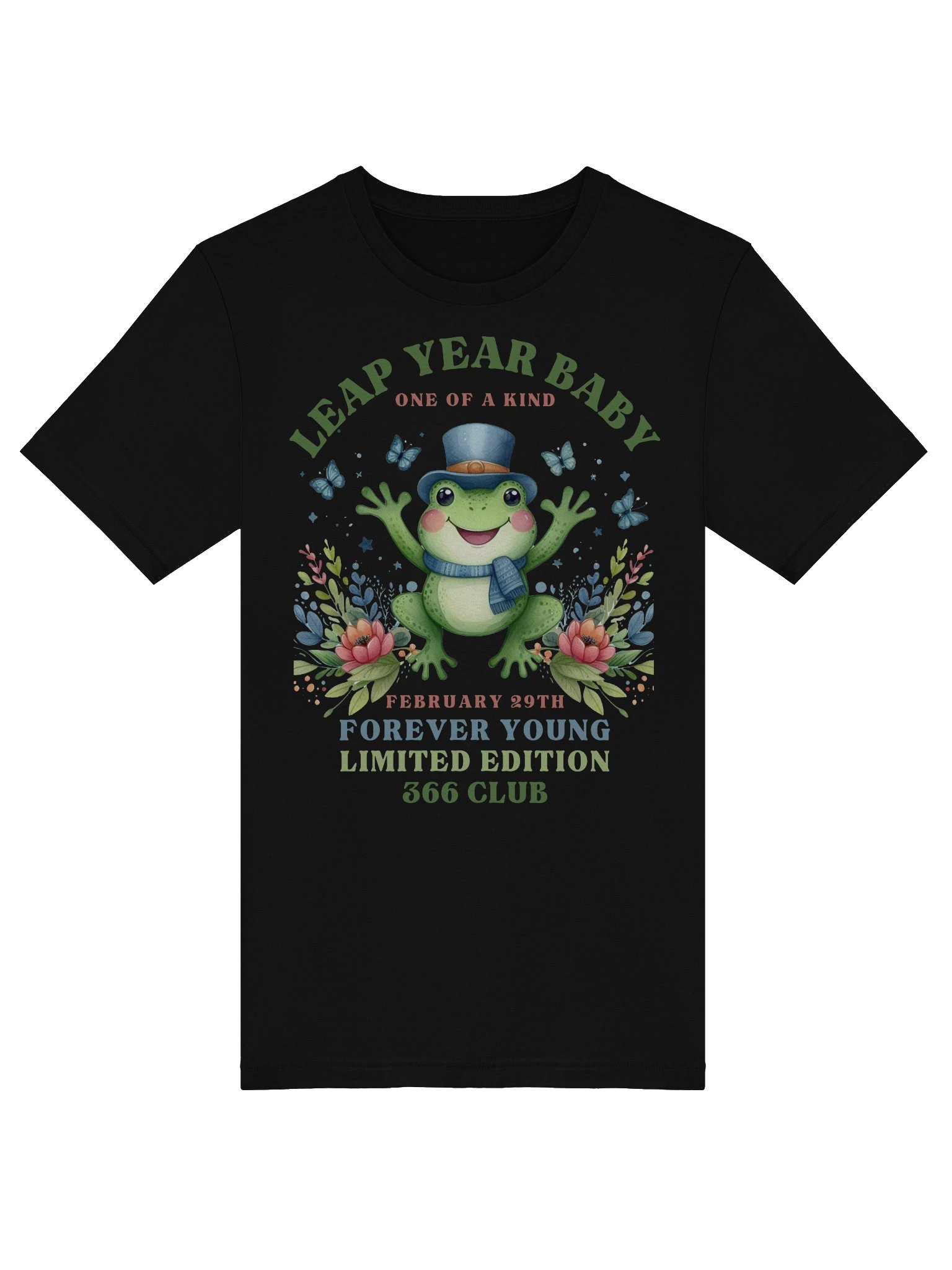 Leap Year Birthday Gift One of a Kind February 29th Forever Young Limited Edition 366 Club Short Sleeve Tee Shirt product image (4)
