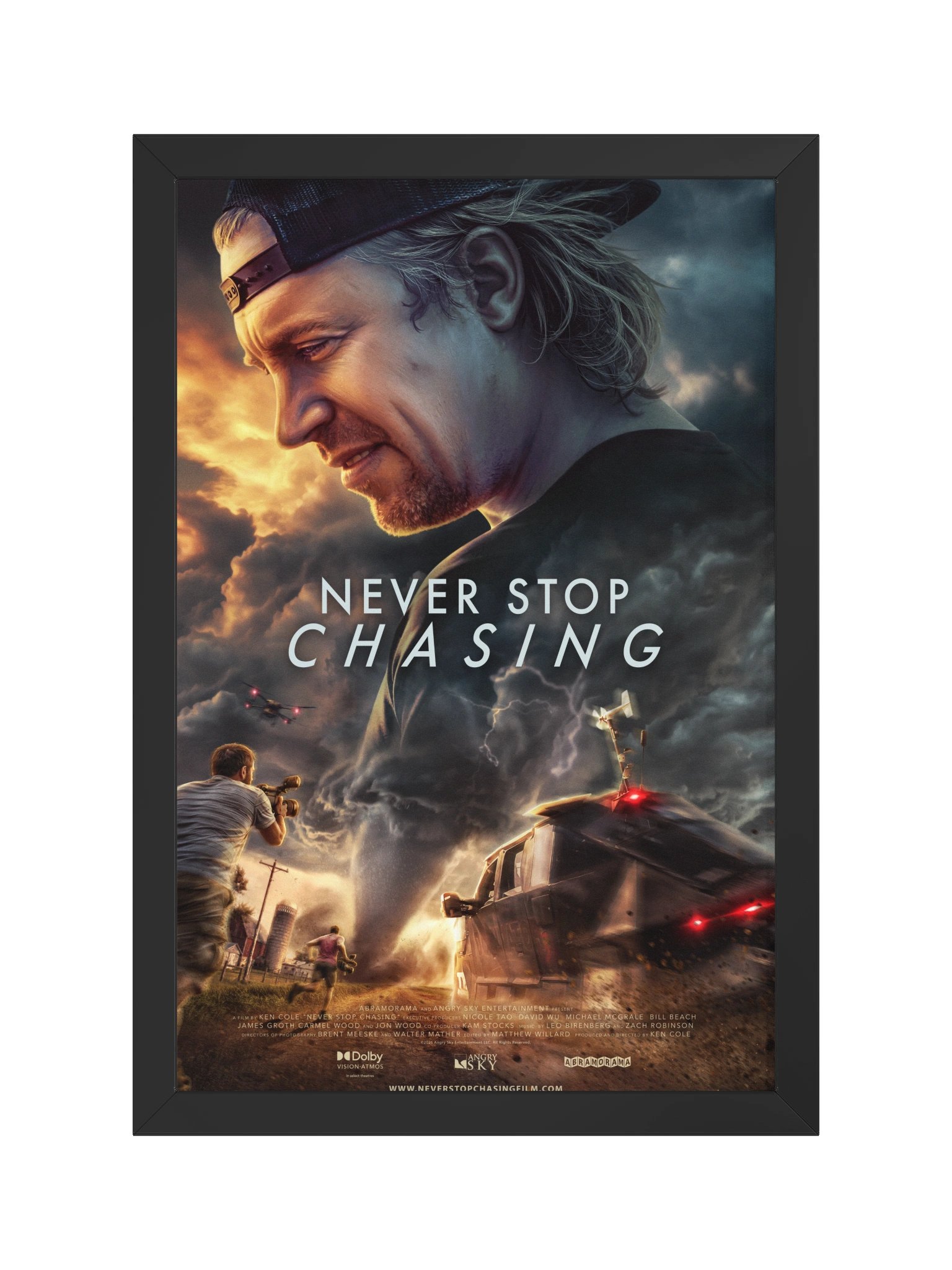 Official "Never Stop Chasing" Framed Movie Poster (Ready-to-Hang) product image (2)