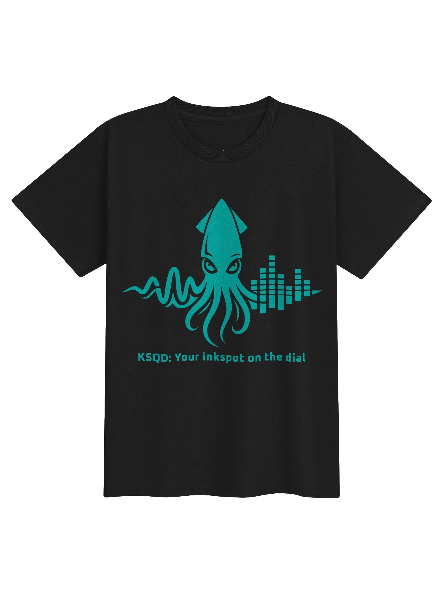 KSQD “Soundwave Squid” Youth Performance T-Shirt (Blue Squid) product image (3)