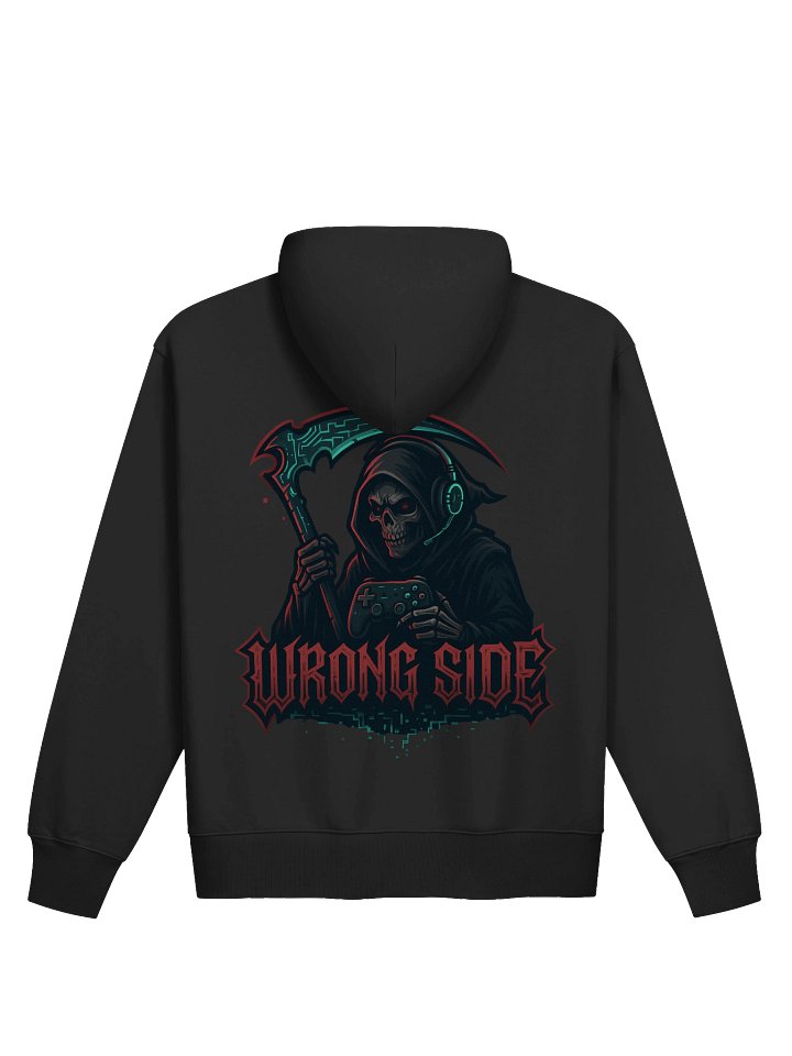 Gothic Worn Letters Heavy Zip Hoodie product image (4)