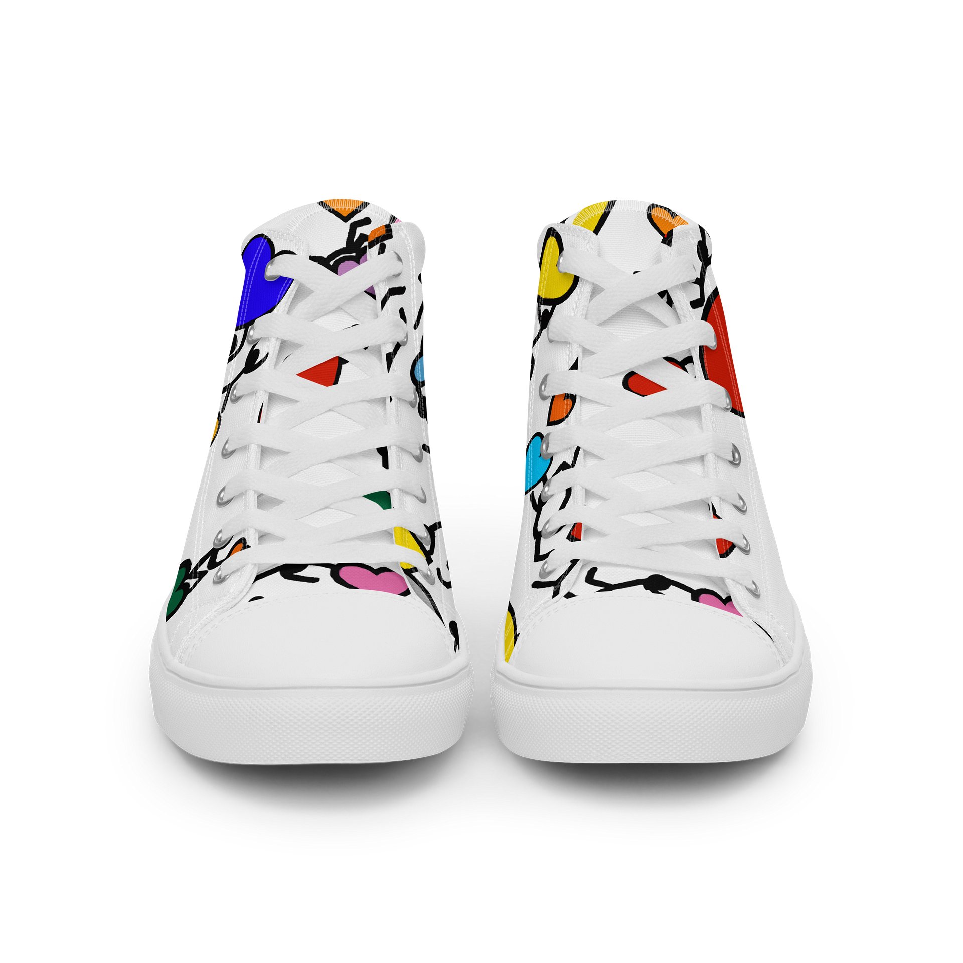 Love in Colour // Woman's Canvas Art High Tops product image (3)