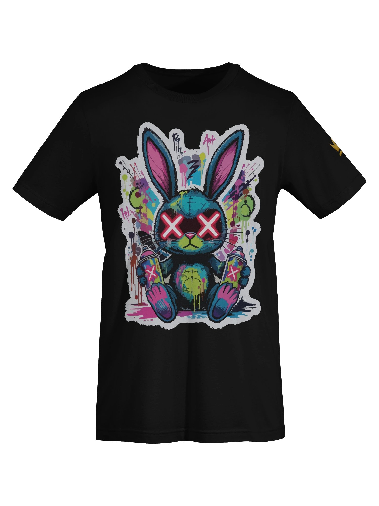 Graffiti Bunny Spray Paint T-Shirt - Unisex T-Shirt – Premium Printed T-Shirt for Everyday Casual & Streetwear product image (7)