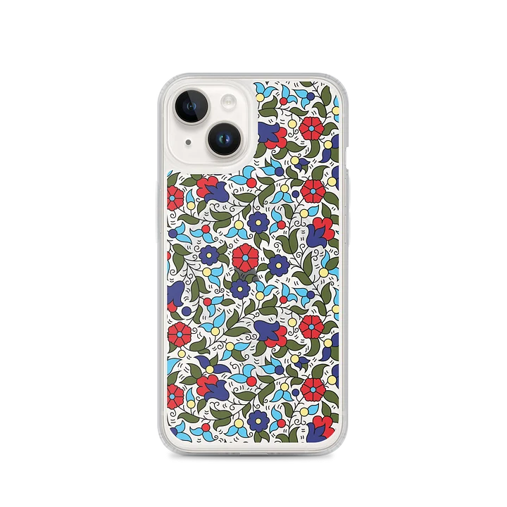 Khalili Ceramic Inspired Floral Clear iPhone Case product image (4)