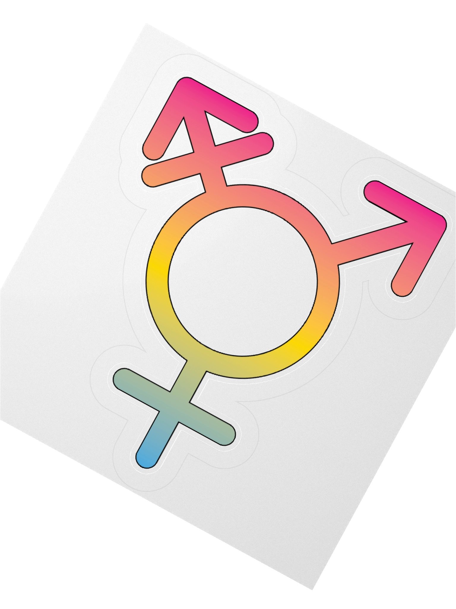 Pansexual Transgender Symbol Sticker product image (4)