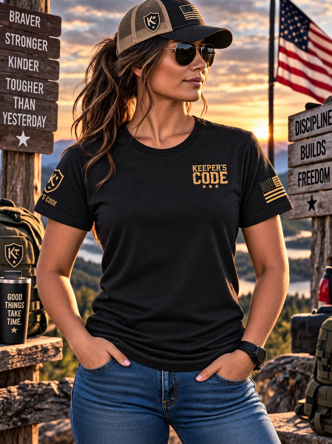 Keeper’s Code™ Women’s CODE 08 Perseverance Keep Going T-Shirt product image (1)